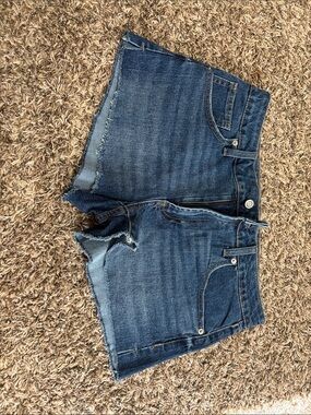 No Boundaries Dark Blue Denim Jean Shorts